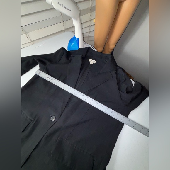 Open edit relaxed fit Black Button Closure Long Sleeve V-Neck Blaze SZ S - Picture 11 of 16